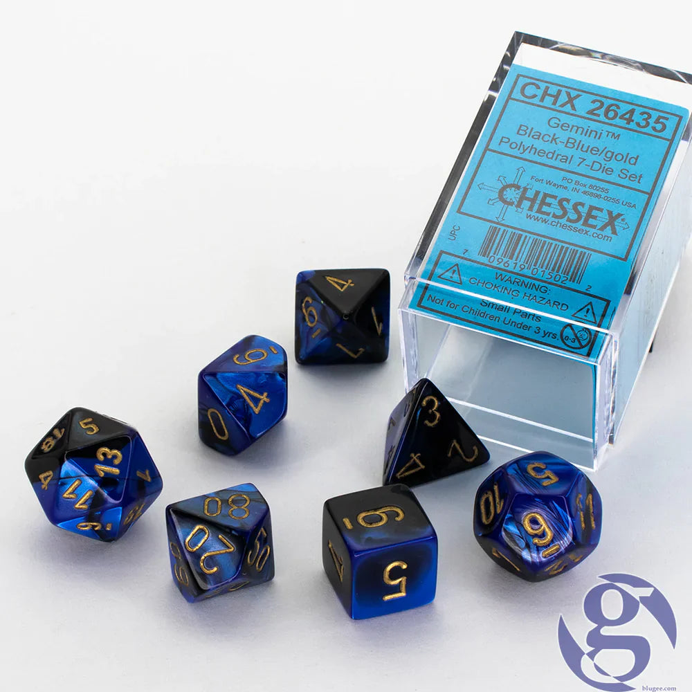 CHESSEX: POLYHEDRAL Gemini DICE SETS (Online Order Only)