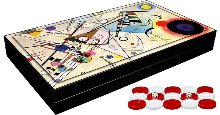 Backgammon - Kandinsky Decoupage (ONLINE ORDER ONLY)