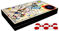 Backgammon - Kandinsky Decoupage (ONLINE ORDER ONLY)