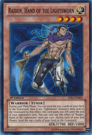 Raiden, Hand of the Lightsworn [SDLI-EN003] Super Rare (ONLINE ORDER ONLY)