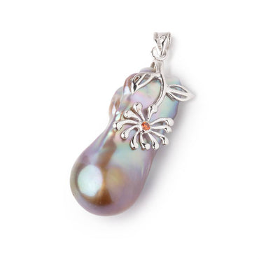 26.5x15.5mm Violet Ultra Baroque .925 Silver Pendant Focal 1 piece (ONLINE ORDER ONLY)