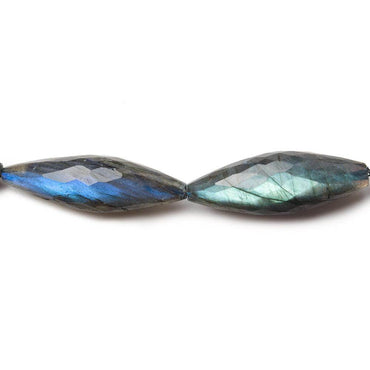 26.5x9.5-34x12mm Labradorite faceted marquise 15 inch 13 beads AA (ONLINE ORDER ONLY)