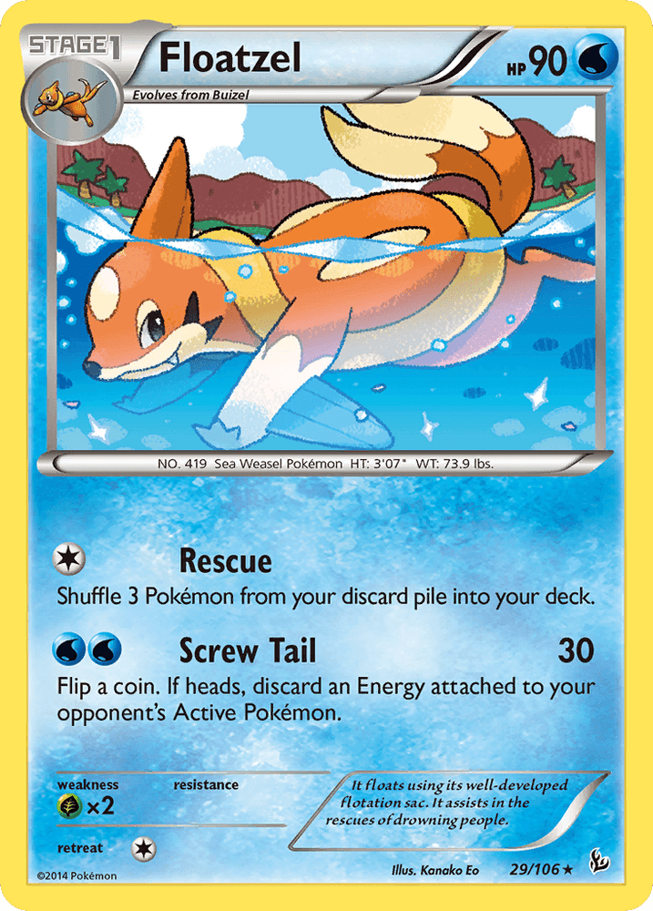 Floatzel (29/106) [XY: Flashfire] (Online Only)