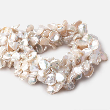 10x8-15x13mm Off White Top Drilled Keshi Freshwater Pearls 16 inch 50 pieces (ONLINE ORDER ONLY)