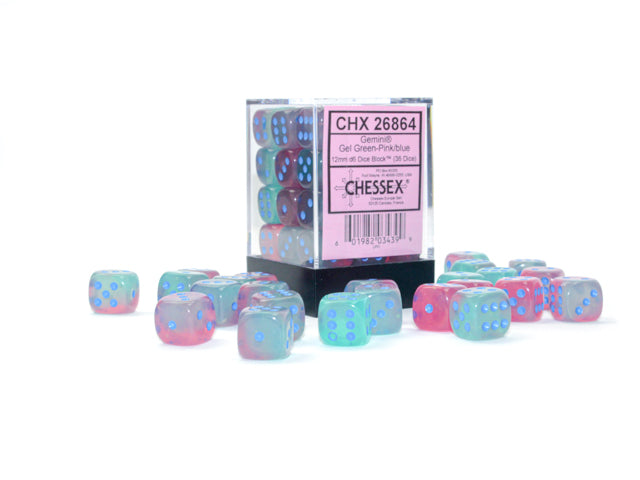 Gemini® Polyhedral Gel Green-Pink/blue Luminary™ 7-Die Set  / 16mm / 12mm (Online Only)