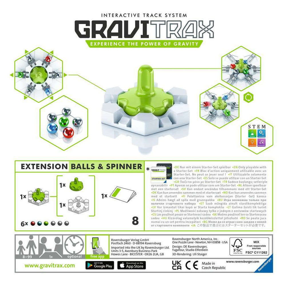 GraviTrax: Balls & Spnner Extension (ONLINE ORDER ONLY)