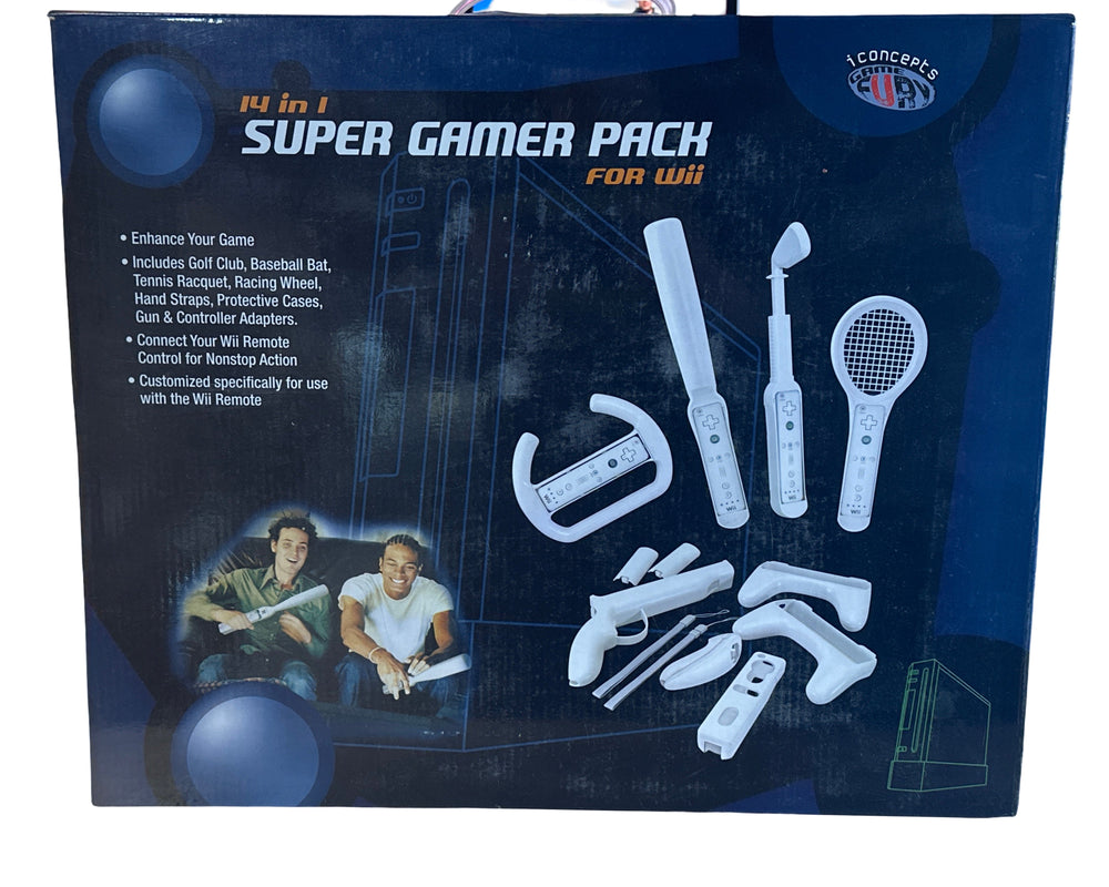 Iconcepts Wii-600 14 in 1 Gaming Controller Accessory Kit - Nintendo Wii (Online Order Only)