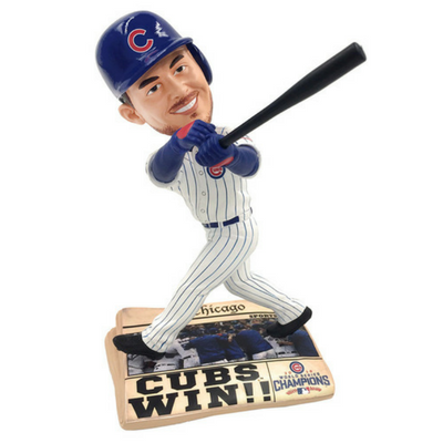Chicago Cubs 2016 World Series Newspaper Bobbleheads (ONLINE ORDER ONLY)