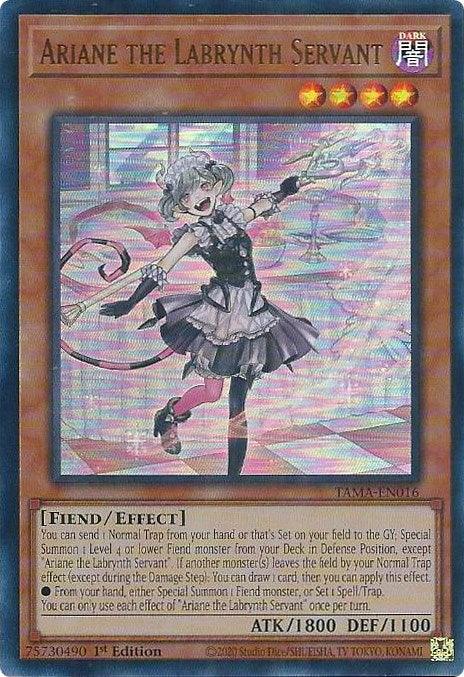 Ariane the Labrynth Servant [TAMA-EN016] Ultra Rare (ONLINE ORDER ONLY)