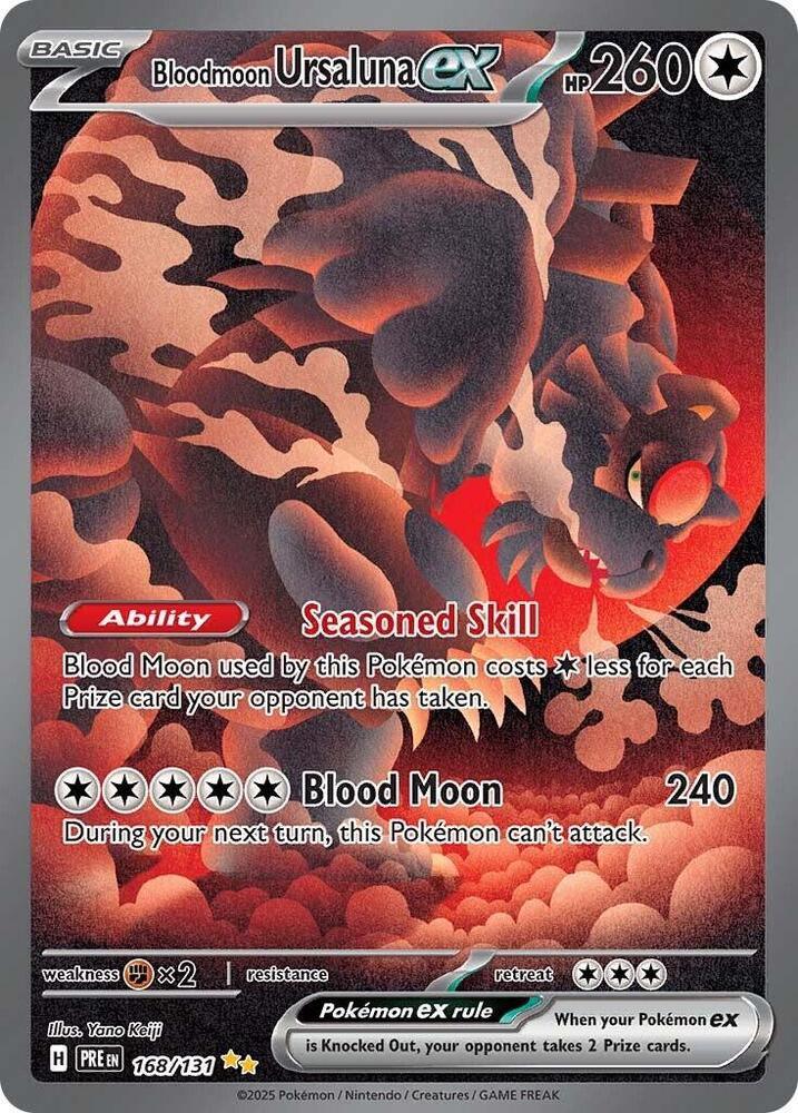 Bloodmoon Ursaluna ex (168/131) [Scarlet & Violet: Prismatic Evolutions] (Online Only)