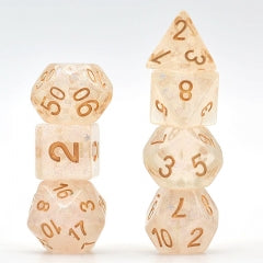 Shimmering Glitter Stars Dice Series Iridescent 7-Dice Set (Online Only)