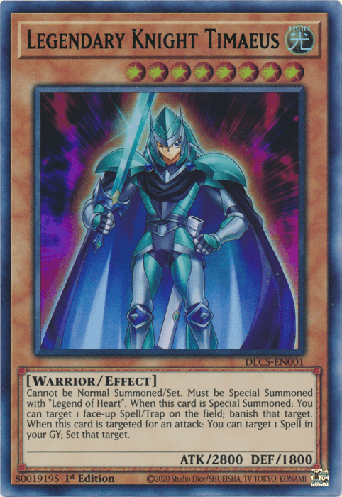 Legendary Knight Timaeus (Green) [DLCS-EN001] Ultra Rare (ONLINE ORDER ONLY)