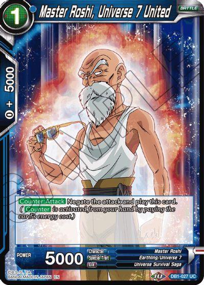 Master Roshi, Universe 7 United (Reprint) (DB1-027) [Battle Evolution Booster] (ONLINE ORDER ONLY)