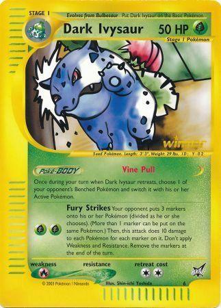Dark Ivysaur (6) (Winner) (Jumbo Card) [Best of Promos] (Online Only)