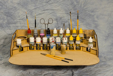 Painting Station Fully Assembled - 26mm, For Vallejo and Army Painter Style Dropper Bottles (Online Order Only) (Online Order Only)