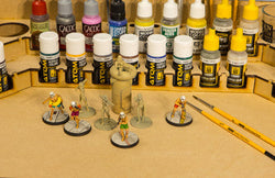 Painting Station Fully Assembled - 26mm, For Vallejo and Army Painter Style Dropper Bottles (Online Order Only) (Online Order Only)