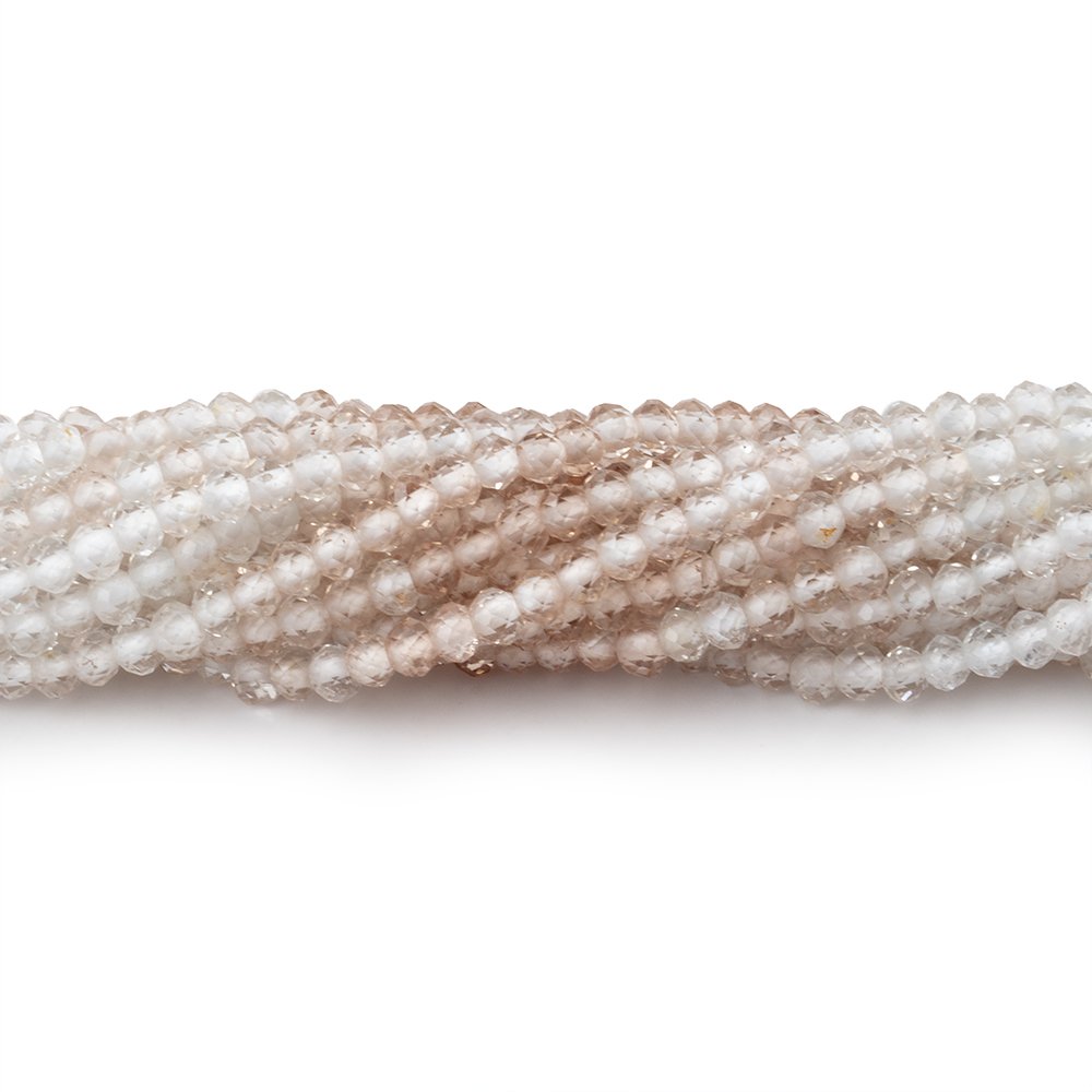 2.6mm Shaded Topaz Micro Faceted Rondelle Beads 13 inch 154 pieces AA (ONLINE ORDER ONLY)