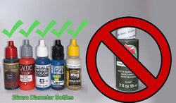 Vertical Paint Rack - 26mm, For Vallejo and Army Painter Style Dropper Bottles (Online Order Only) (Online Order Only)