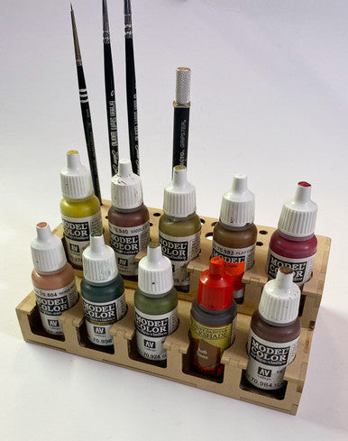 Paint Rack - 26mm Mini, For Vallejo and Army Painter Style Dropper Bottles (Online Order Only) (Online Order Only)