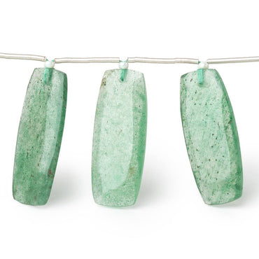 26x10.5-28x11mm Aventurine Faceted Rectangles 7.5 inch 13 Beads (ONLINE ORDER ONLY)