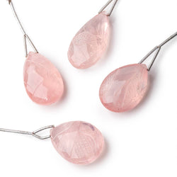 26x19-29x17mm Rose Quartz Carved Pear Focal 1 Bead (ONLINE ORDER ONLY)
