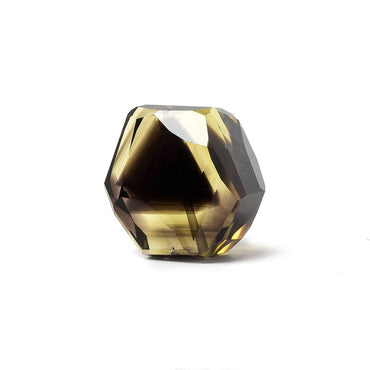 26x22x17mm Bi-Color Quartz Faceted Nugget Focal Bead 1 piece (ONLINE ORDER ONLY)