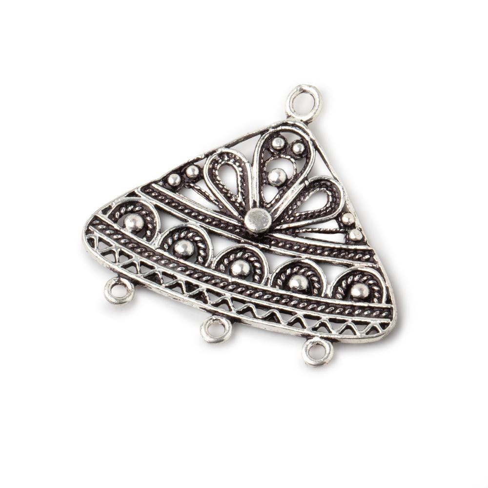 26x28mm Sterling Silver Chandelier With 3 Drop Rings 1 piece (ONLINE ORDER ONLY)
