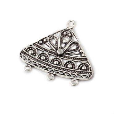 26x28mm Sterling Silver Chandelier With 3 Drop Rings 1 piece (ONLINE ORDER ONLY)