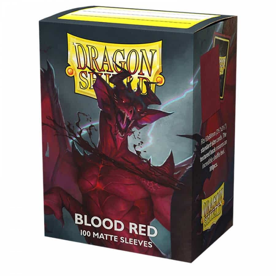 Dragon Shield: Standard 100ct Sleeves - Blood Red (Matte) (Online Order Only)