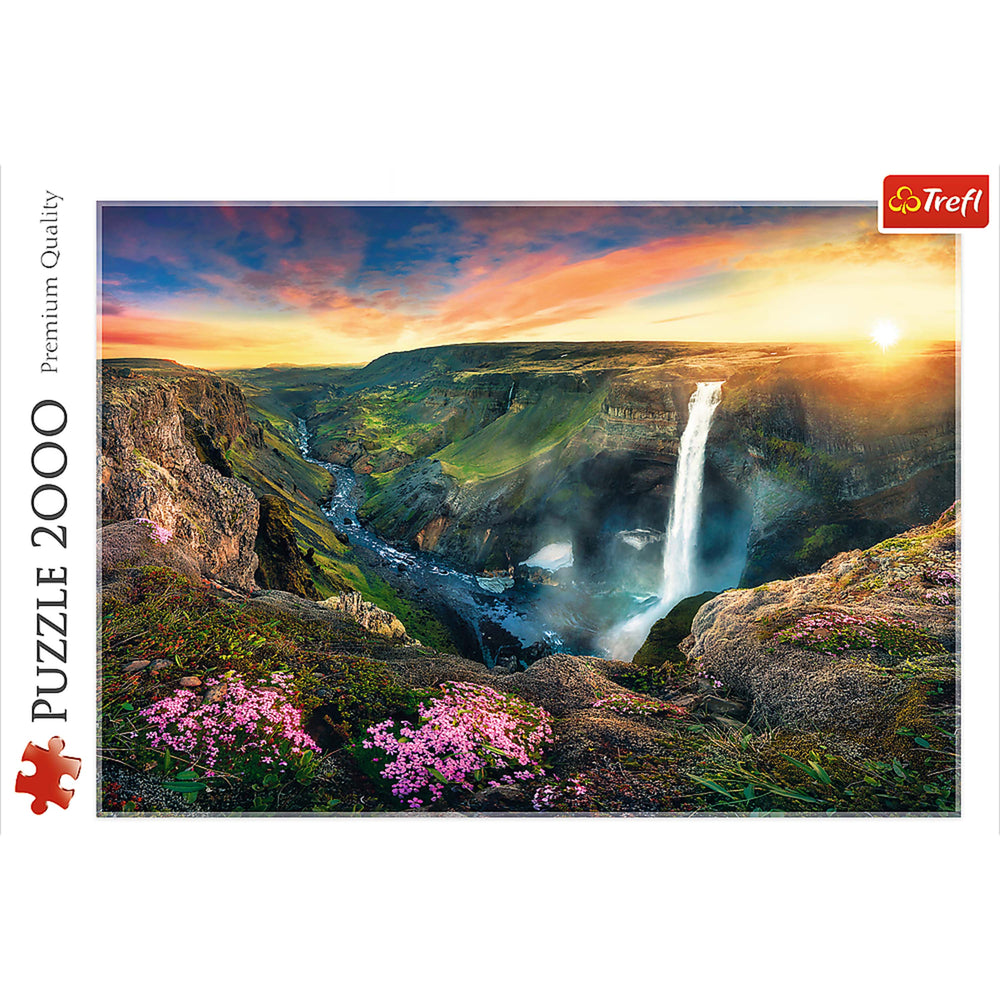 Trefl Red Háifoss Waterfall, Iceland 2000 Piece Puzzle (ONLINE ORDER ONLY)