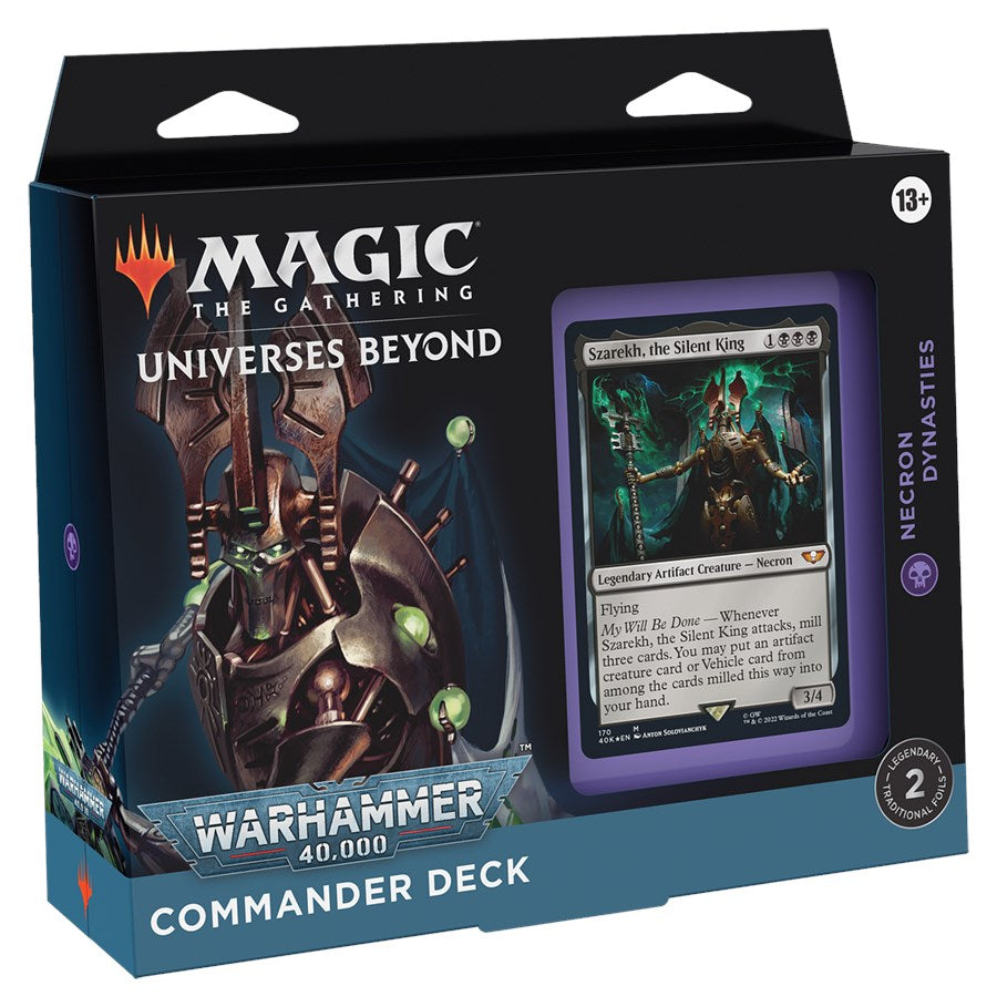 Universes Beyond: Warhammer 40,000 - Necron Dynasties Commander Deck [40K] (ONLINE ORDER ONLY)