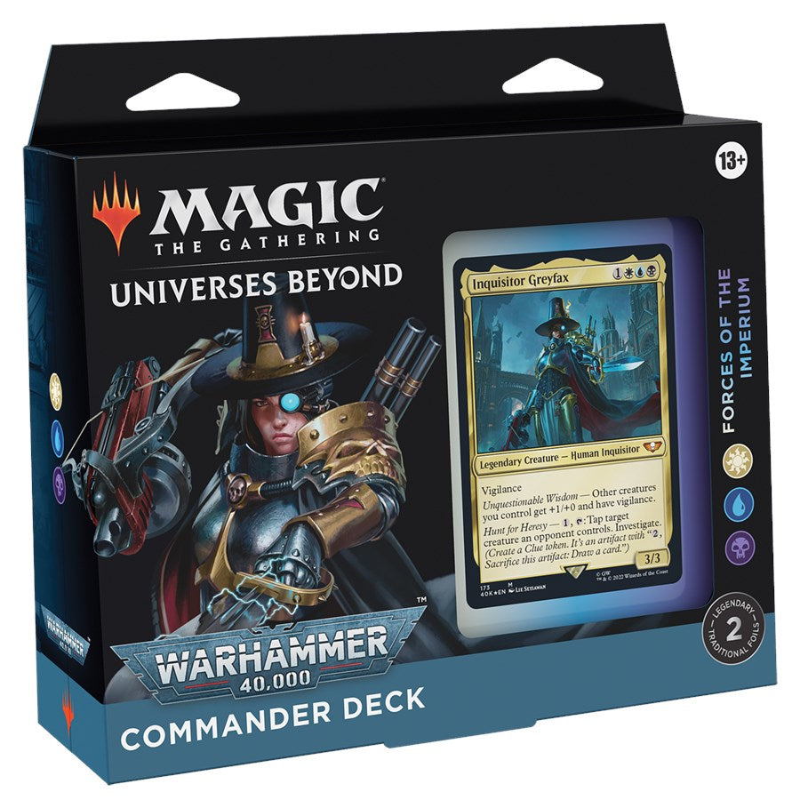 Universes Beyond: Warhammer 40,000 - Forces of the Imperium Commander Deck [40K] (ONLINE ORDER ONLY)