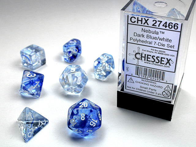Chessex: Polyhedral Nebula Dice sets (Online Order Only)