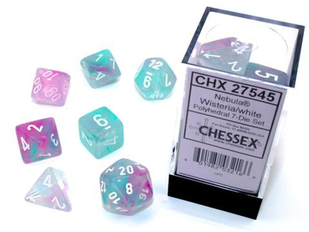 Chessex: Polyhedral Nebula Dice sets (Online Order Only)