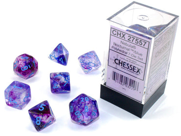 Nebula Nocturnal/blue Luminary 7-Dice/16mm/12mm/30mm/Ten10's (Online Only)
