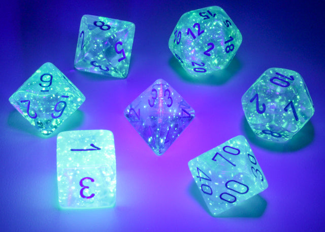 Borealis Icicle /light blue 7-Dice / 16mm / 12mm / 30mm Luminary (Online Only)