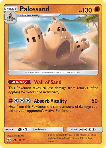 Palossand (75/149) [Sun & Moon: Base Set] (Online Only)