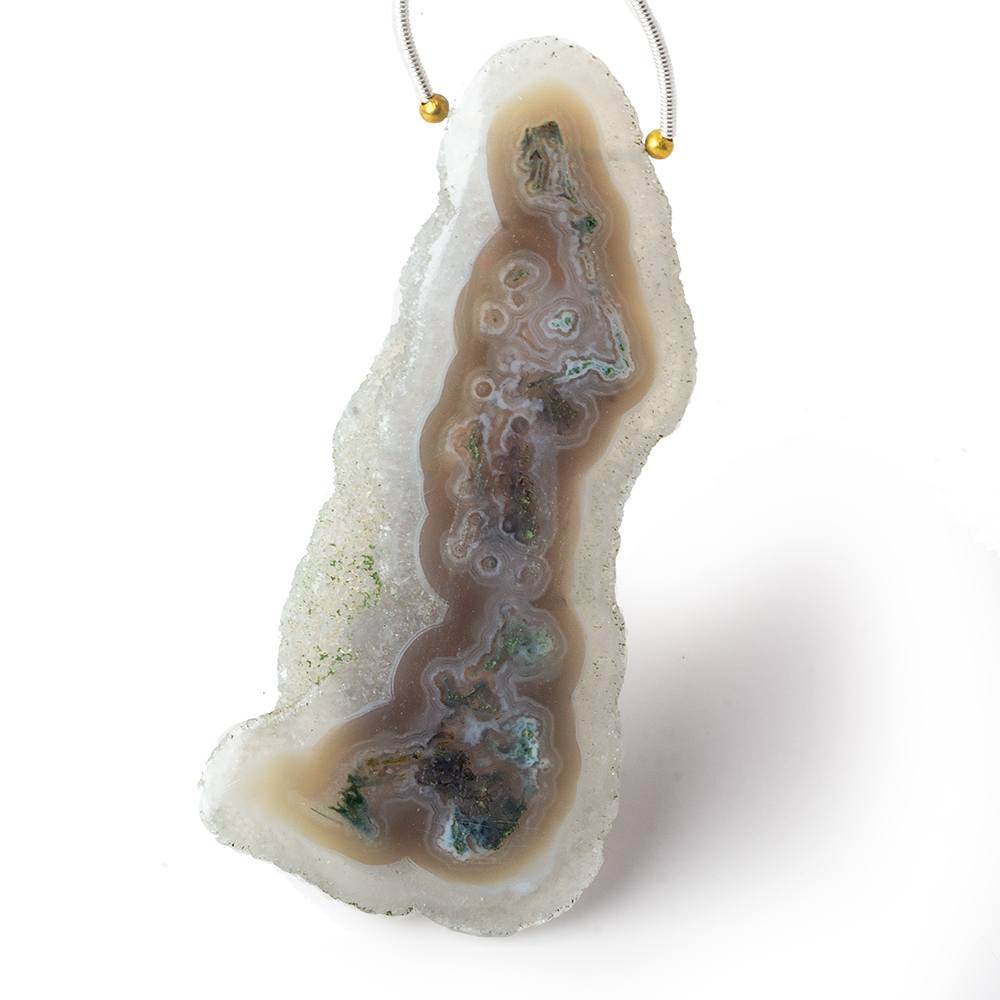 2.75x1.25 inch Solar Quartz Natural Slice Focal Bead 1 piece (ONLINE ORDER ONLY)