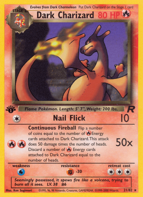 Dark Charizard (21/82) [Team Rocket 1st Edition] (Online Only)