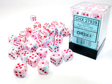 Festive Polyhedral Pop Art w/red Limited Edition (7-Dice Set / 16mm Block / 12mm Block) (Online Only)