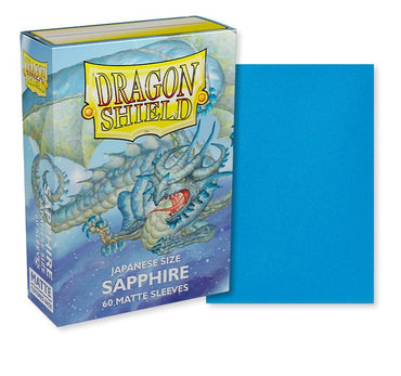 Dragon Shield: Japanese Size 60ct Sleeves - Sapphire (Matte) (Online Order Only)