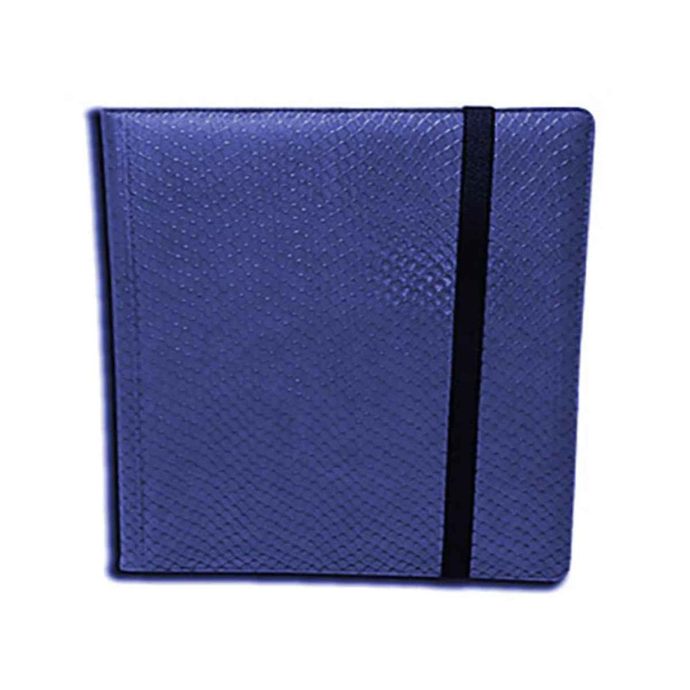 3X4 12 Pocket Dragon Hide Blue Binder