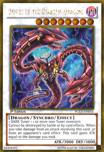 Beelze of the Diabolic Dragons [PGLD-EN016] Gold Secret Rare (ONLINE ORDER ONLY)