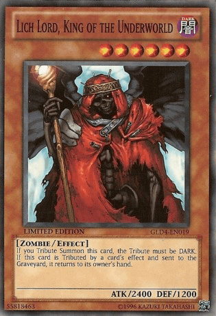 Lich Lord, King of the Underworld [GLD4-EN019] Common (ONLINE ORDER ONLY)