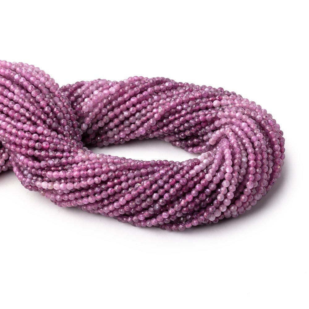 2.7mm Shaded Star Ruby Micro Faceted Round Beads 12.5 inch 120 pieces A (ONLINE ORDER ONLY)