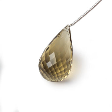 27x15mm Lemon Quartz Faceted Tear Drop Focal Bead 1 piece AAA Grade (ONLINE ORDER ONLY)