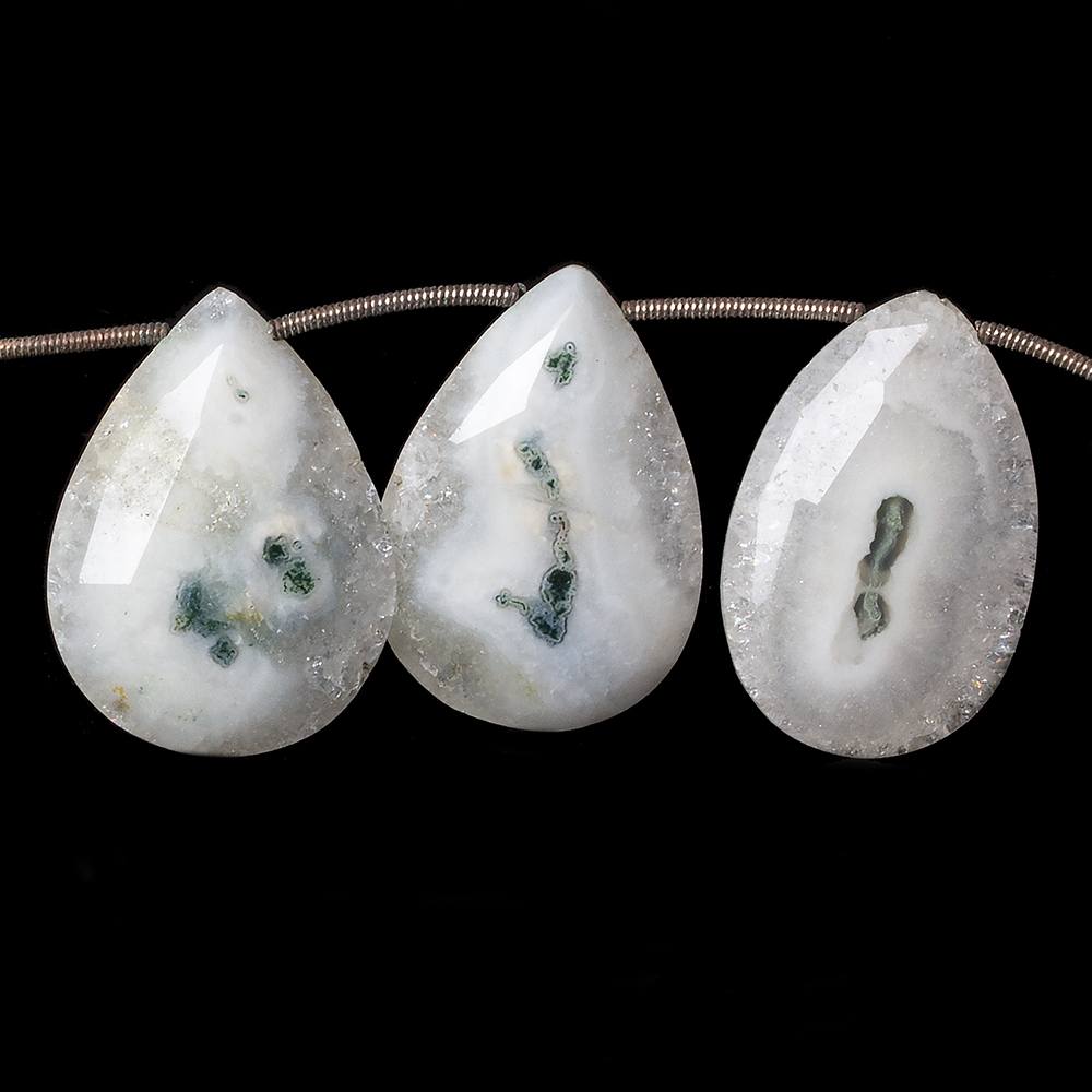 27x18-29x20mm Peacock Solar Quartz faceted pear beads 9 inch 12 pieces (ONLINE ORDER ONLY)