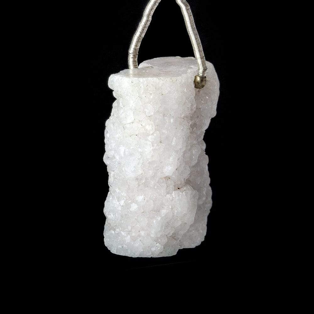 27x25x14mm Stalactite Drusy Natural Crystal Focal Bead 1 piece (ONLINE ORDER ONLY)