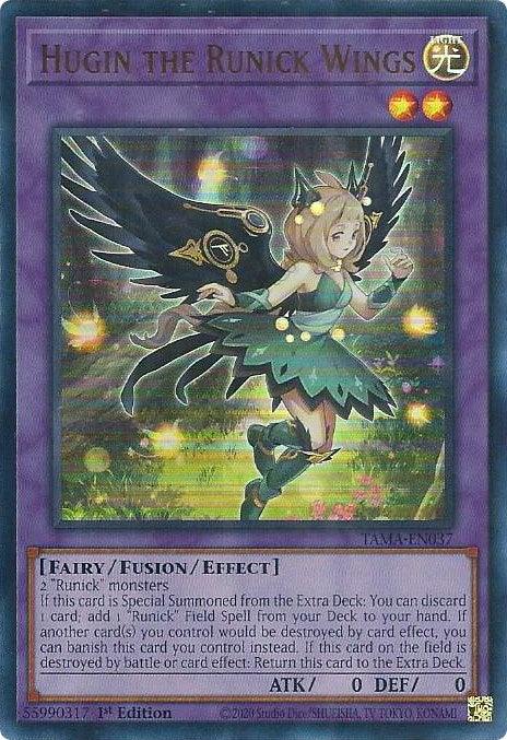 Hugin the Runick Wings [TAMA-EN037] Ultra Rare (ONLINE ORDER ONLY)