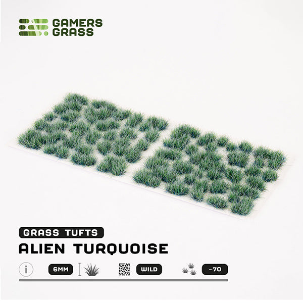 Gamers Grass Tufts: Alien Tufts- Turquoise 6mm- Wild (ONLINE ORDER ONLY)